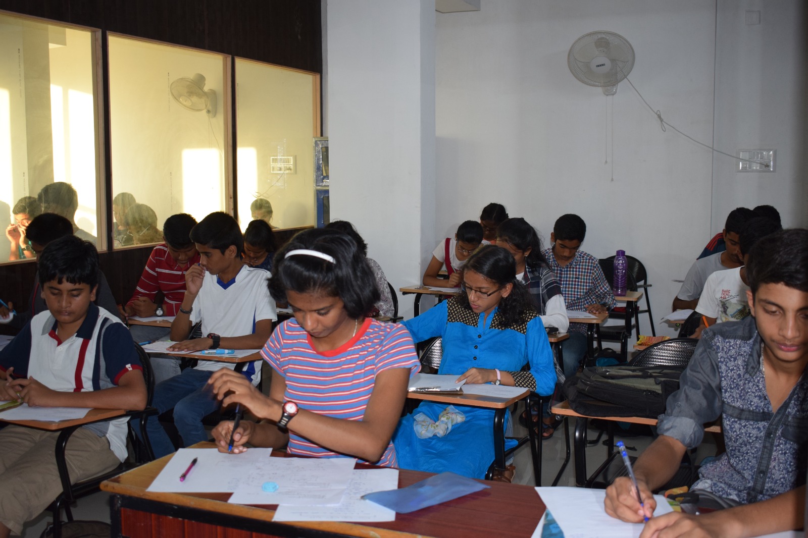 Students learning and preparing together